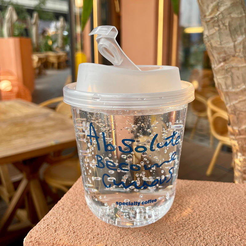 Custom LOGO Printed Clear Disposable Plastic U Shape PET Juice Boba Milk Bubble Tea Cup With lids - Fastfoodpak