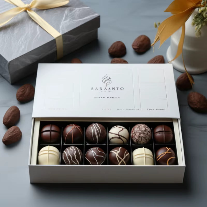 Custom Logo Drawer Shaped Christmas Boxes For Chocolate Packing Christmas Chocolate Box - Fastfoodpak