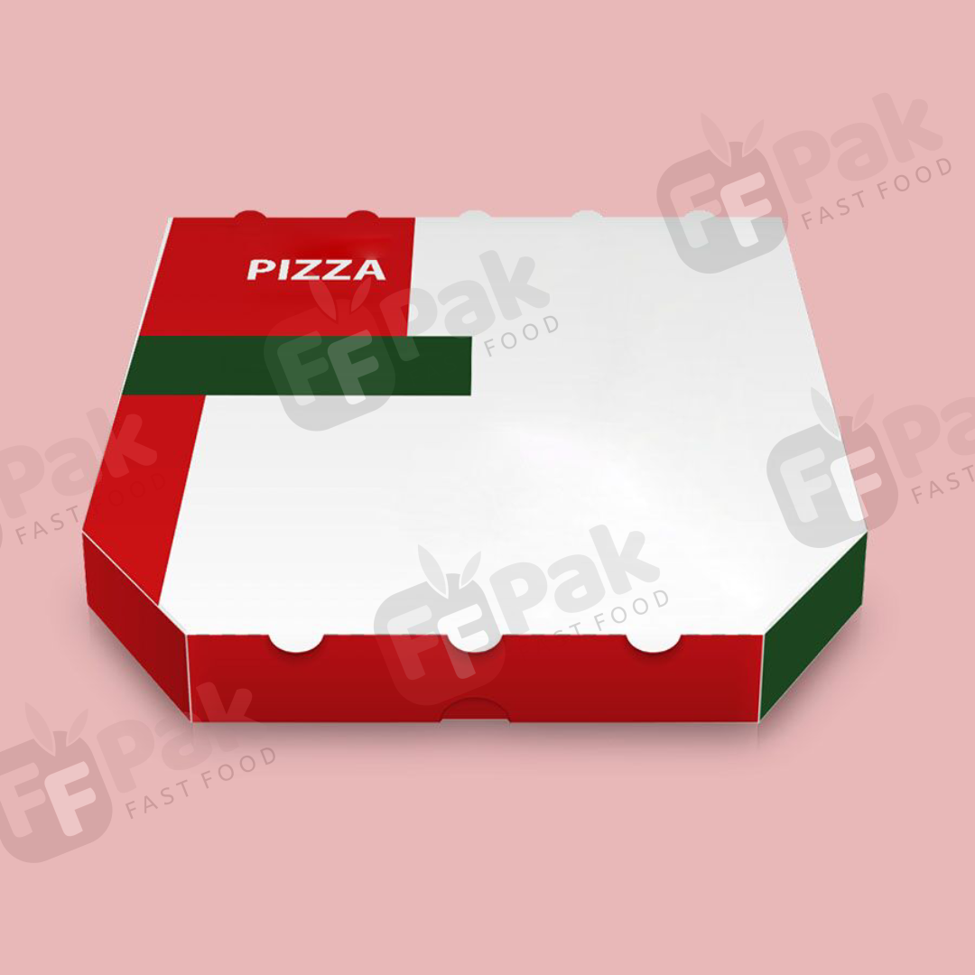 Custom Logo Printed 6, 7, 8, 9, 10, 12, 14, 16, 18 Inch Wholesale Custom Logo Pink Paper Packaging Empty Eco Rectangular Pizza Box - Fastfoodpak