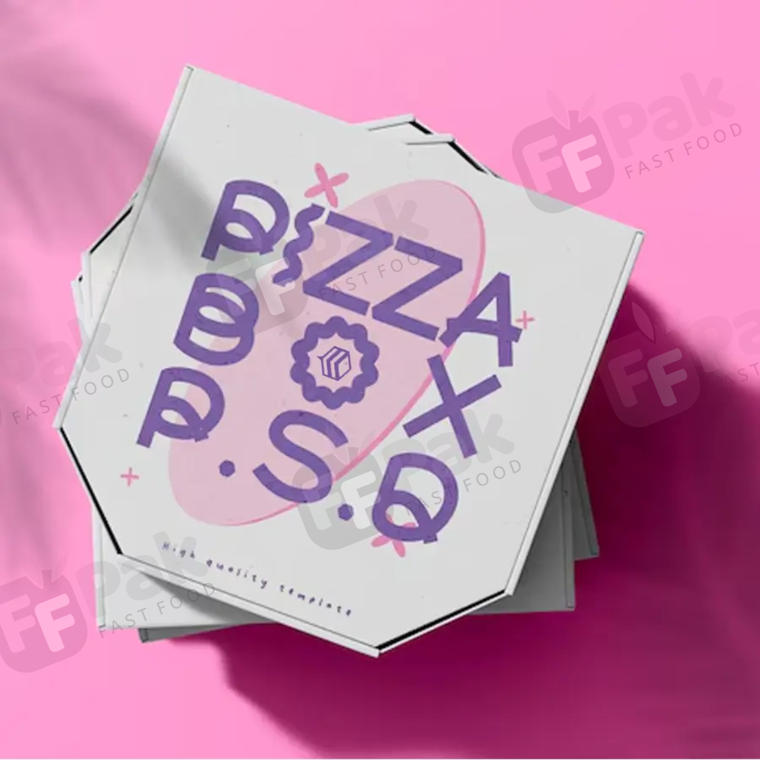 Custom Logo Printed 6, 7, 8, 9, 10, 12, 14, 16, 18 Inch Wholesale Custom Logo Pink Paper Packaging Empty Eco Rectangular Pizza Box - Fastfoodpak