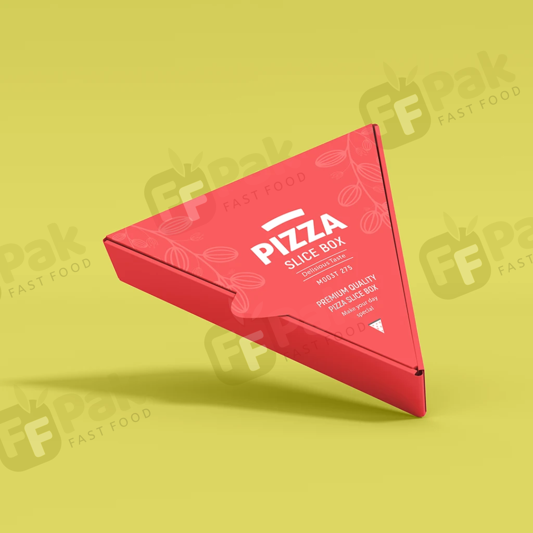 Custom Logo Printed Takeaway Paperboard Triangle Fruit Pie Cheese Cake Packaging Box Pizza Slice Box - Fastfoodpak