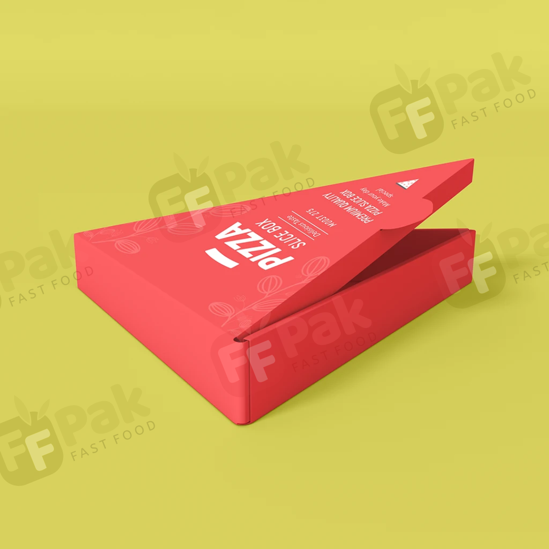 Custom Logo Printed Takeaway Paperboard Triangle Fruit Pie Cheese Cake Packaging Box Pizza Slice Box - Fastfoodpak