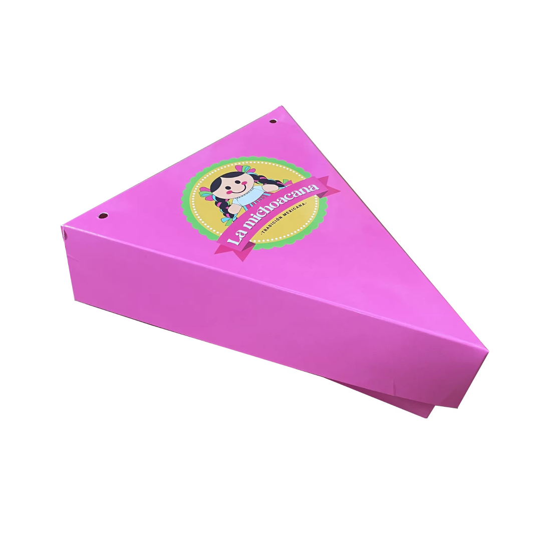 Custom Logo Printed Takeaway Paperboard Triangle Fruit Pie Cheese Cake Packaging Box Pizza Slice Box - Fastfoodpak