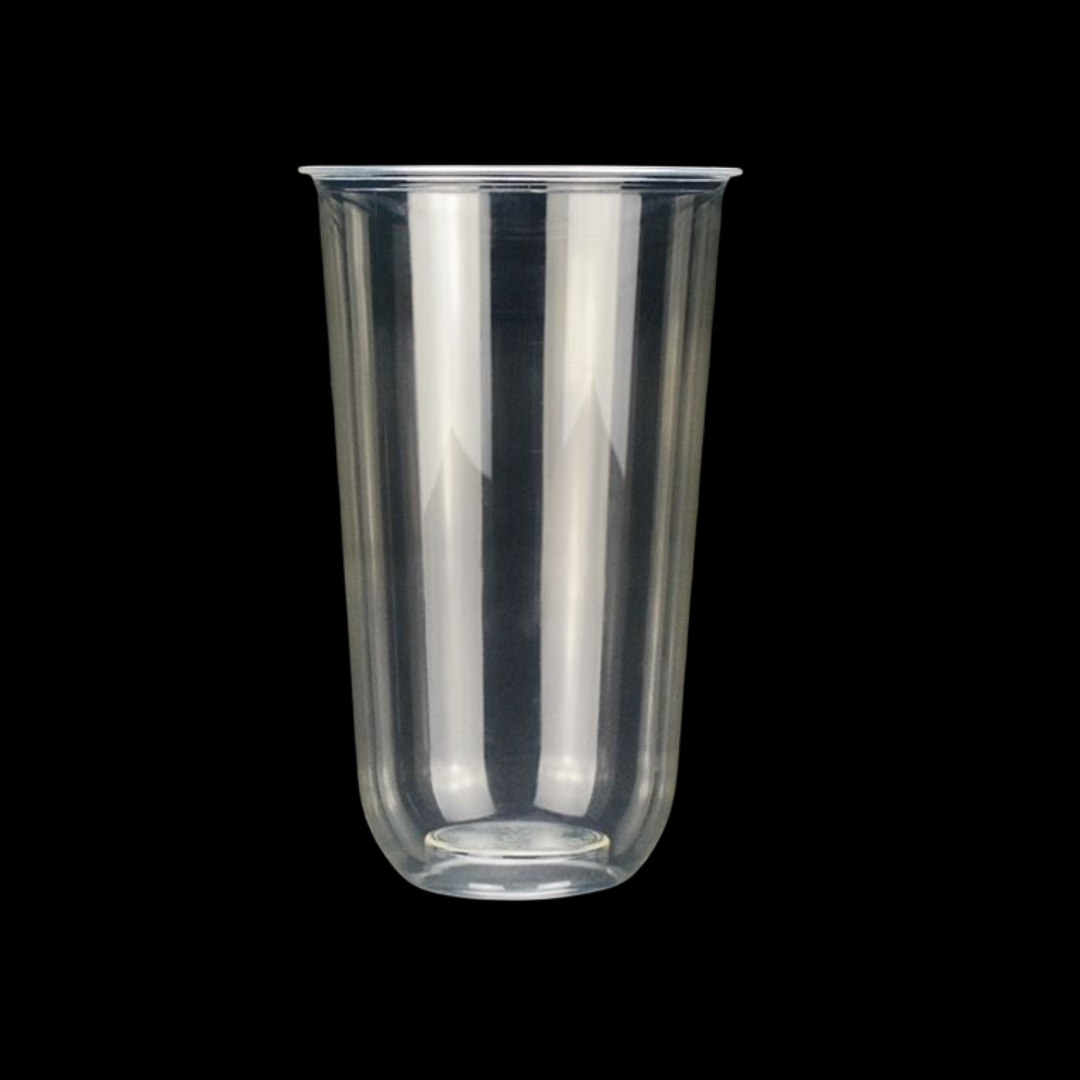 Custom Logo Printed U-shaped PLA Biodegradable Plastic Cups U Shape Bubble Tea Cold Cup - Fastfoodpak