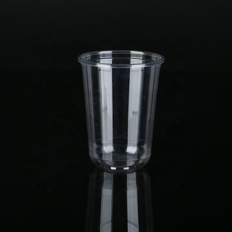 Custom Logo Printed U-shaped PLA Biodegradable Plastic Cups U Shape Bubble Tea Cold Cup - Fastfoodpak