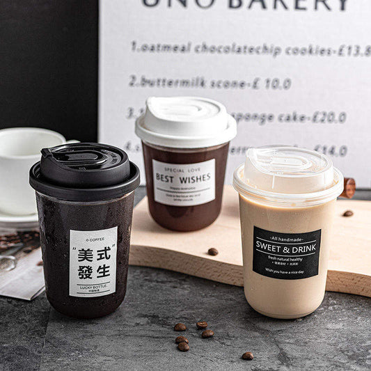 Custom Logo Printed U-shaped PLA Biodegradable Plastic Cups U Shape Bubble Tea Cold Cup - Fastfoodpak