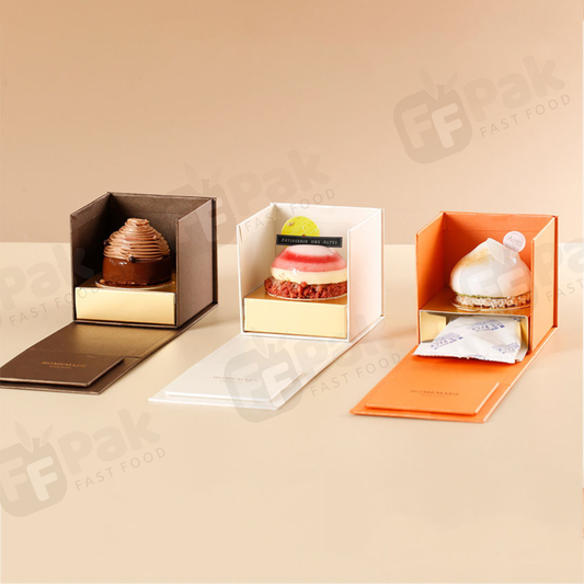 Custom Logo Printed Wholesale Christmas Pink Gold Stamping Bakery Cake Donuts And Cookie Doughnut Box - Fastfoodpak