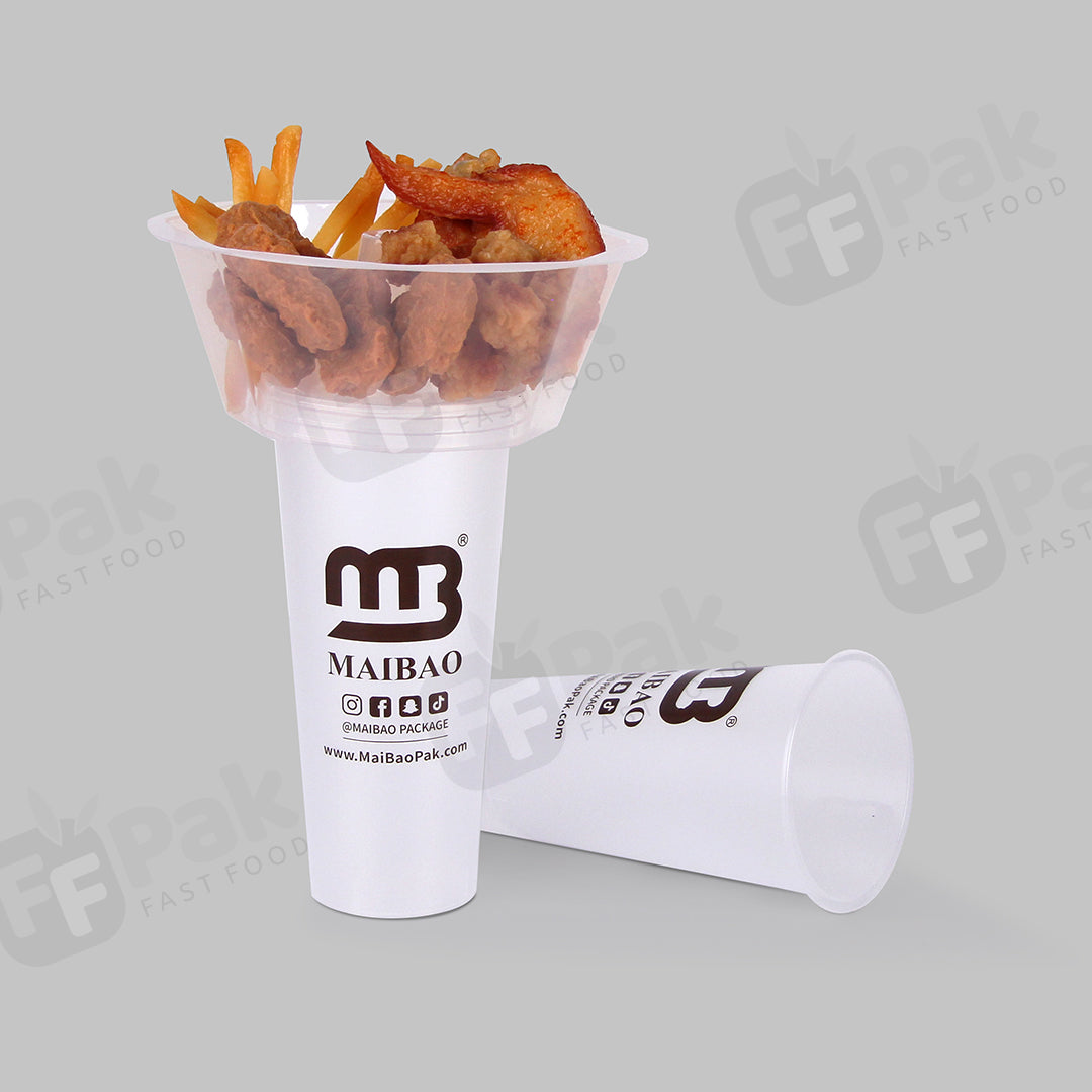 Custom Logo Salad Fruit Bowl Plastic Packing Milk Tea Cup Disposable Food Packaging Plastic Bowl Top Snack Tray Plastic Takeaway Cup - Fastfoodpak