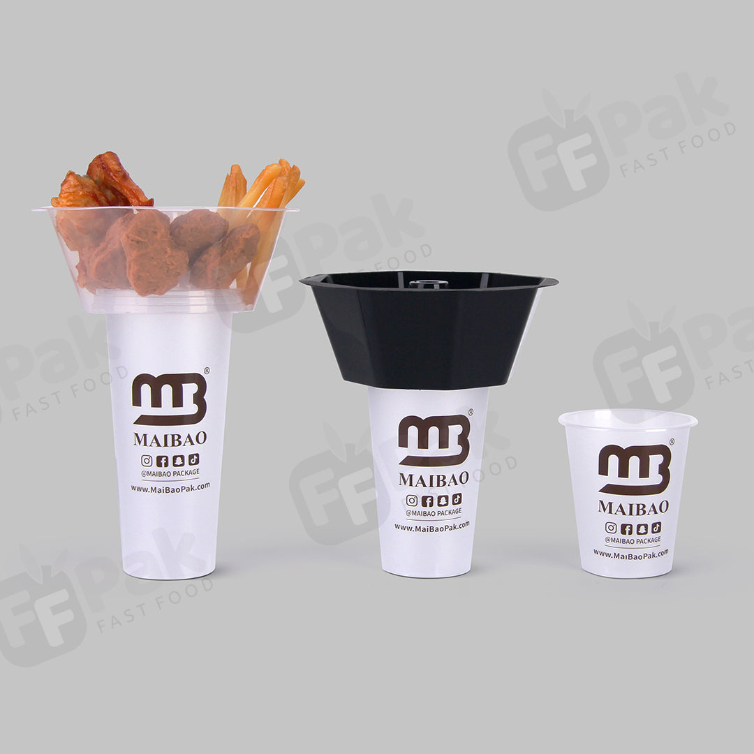 Custom Logo Salad Fruit Bowl Plastic Packing Milk Tea Cup Disposable Food Packaging Plastic Bowl Top Snack Tray Plastic Takeaway Cup - Fastfoodpak
