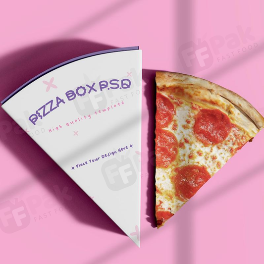 Custom Logo Wholesale Kraft Paper Mini Triangle Packaging Carton Single Pizza Slice Box For Food - Fastfoodpak