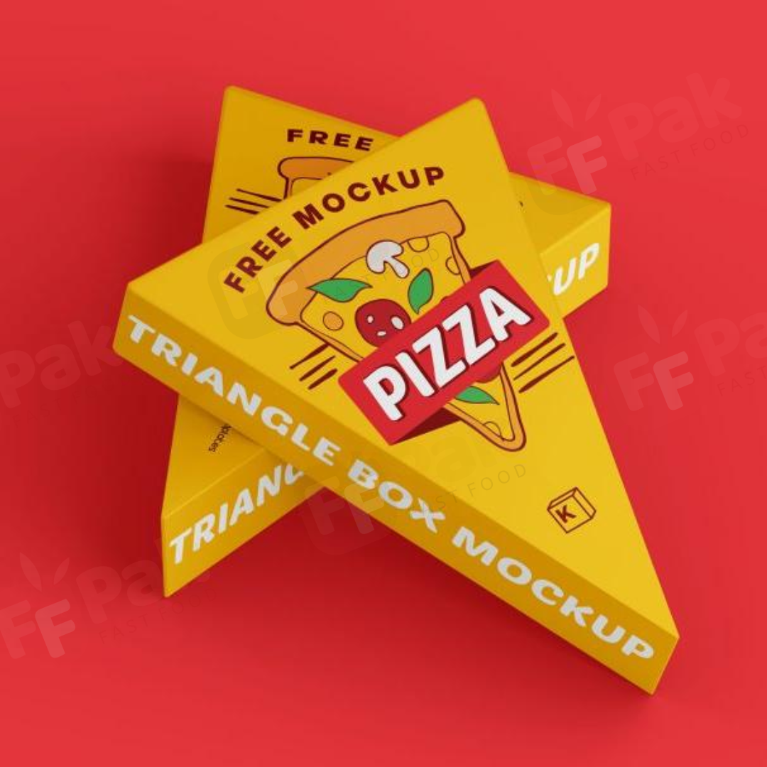 Custom Logo Wholesale Kraft Paper Mini Triangle Packaging Carton Single Pizza Slice Box For Food - Fastfoodpak