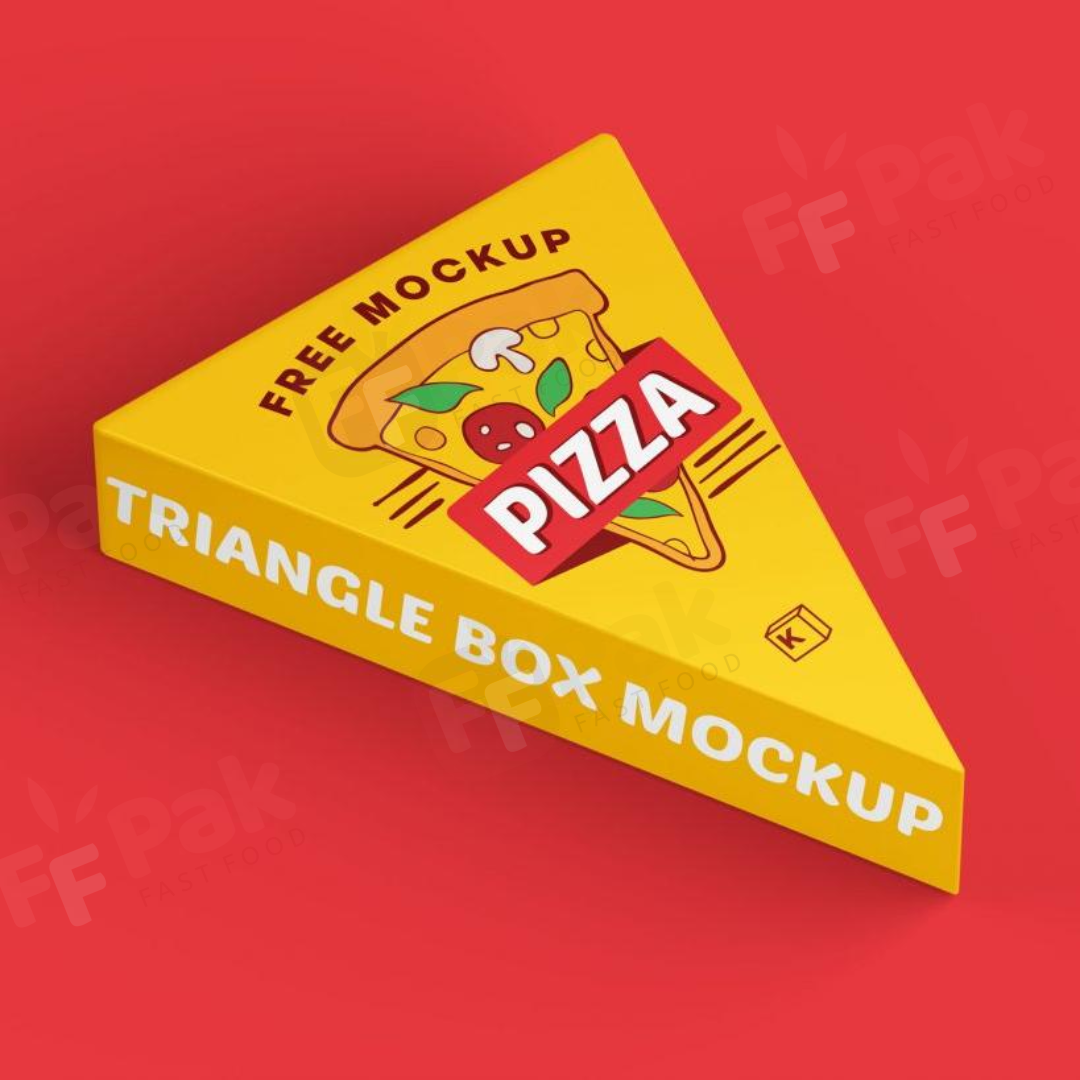 Custom Logo Wholesale Kraft Paper Mini Triangle Packaging Carton Single Pizza Slice Box For Food - Fastfoodpak