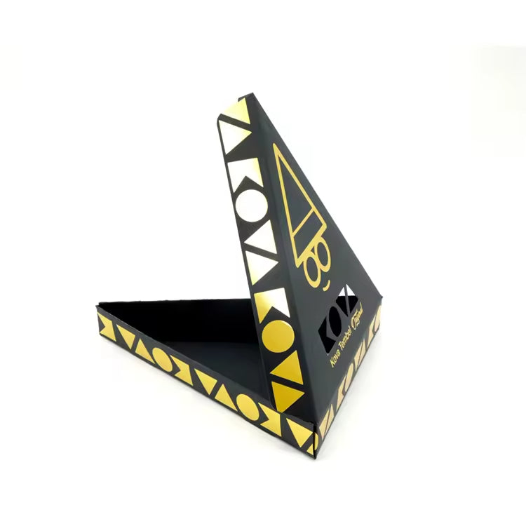 Custom Logo Wholesale Kraft Paper Mini Triangle Packaging Carton Single Pizza Slice Box For Food - Fastfoodpak