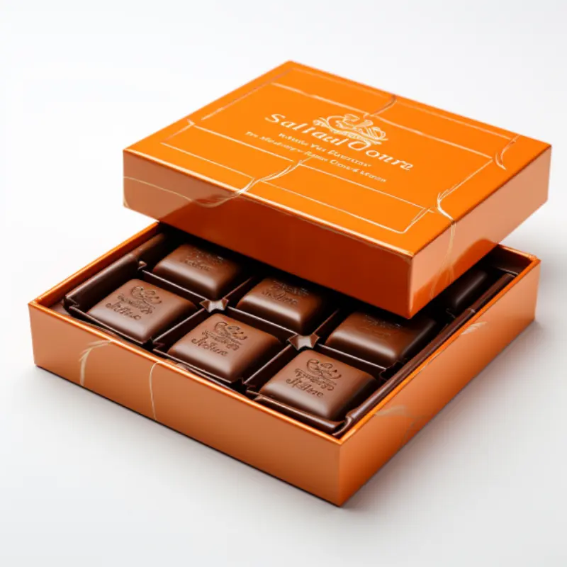 Custom Printed Heaven And Earth Cover Packaging  Gift Boxes Luxury Sweet Candy Chocolate Box - Fastfoodpak