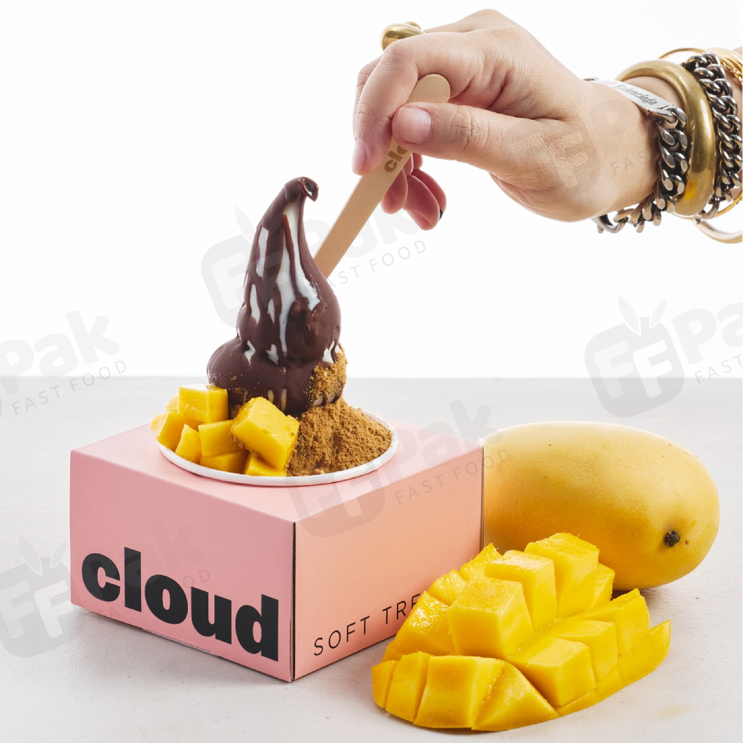 Custom Yogurt Cups with Paper Boxes Disposable Ice Cream Smoothie & Dessert Packaging Square Takeout Boxes - Fastfoodpak