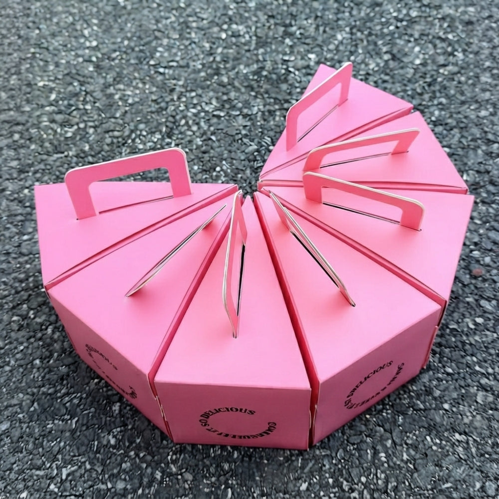 Custom Dessert Box Triangular Slice Boxes for Cake