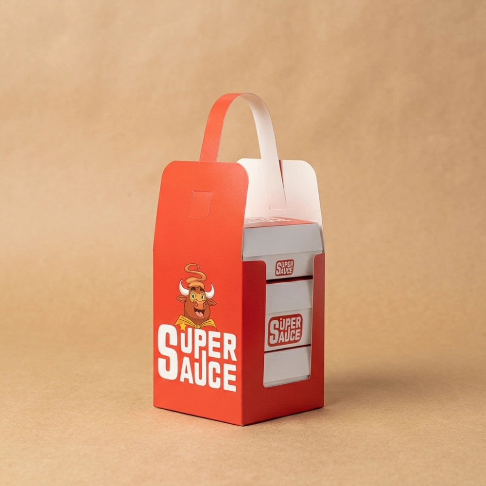 Custom Multi-layer Takeaway Boxes with Handle