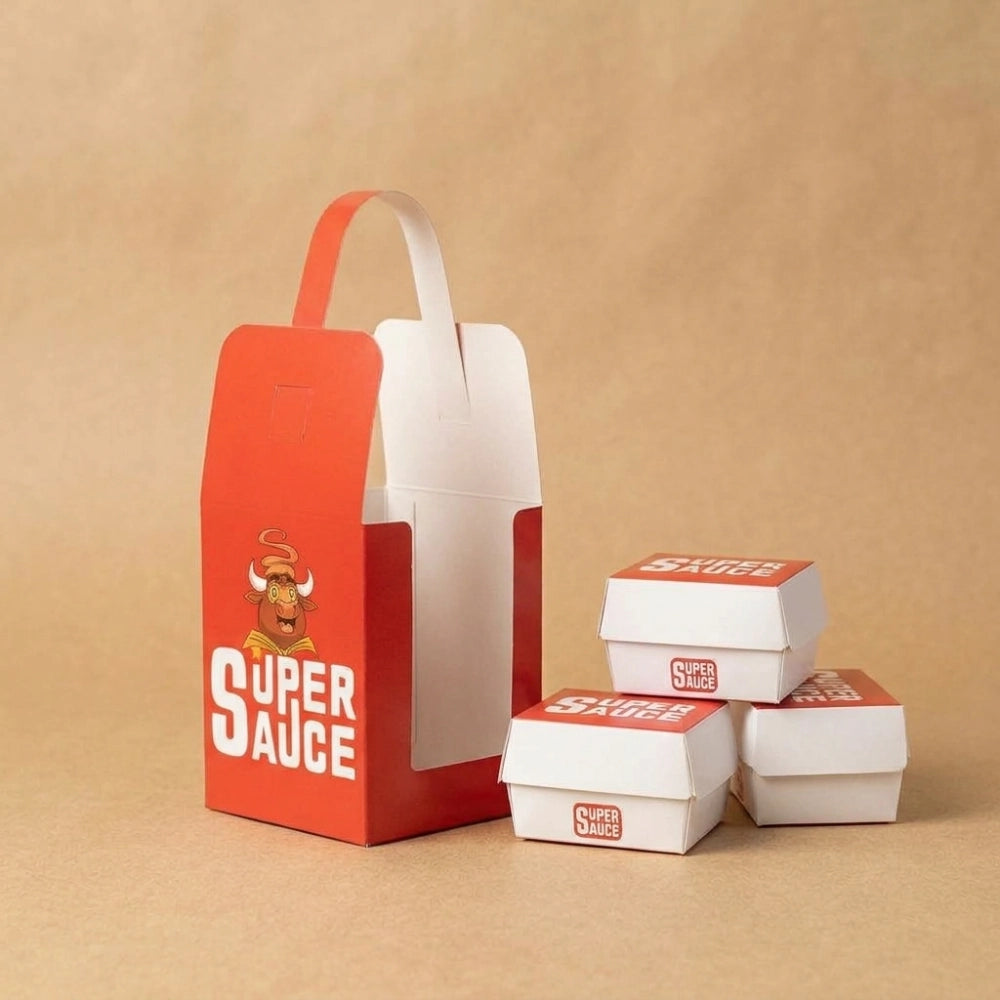 Custom Multi-layer Takeaway Boxes with Handle