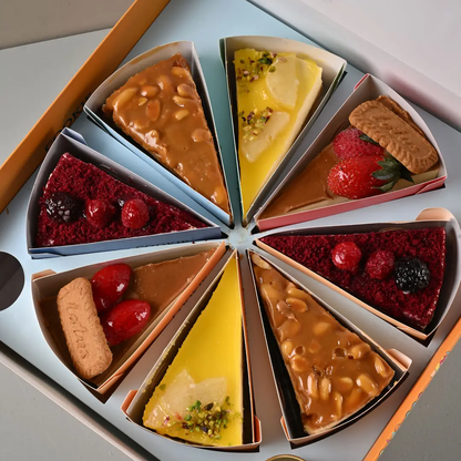 Custom Packaging Box Set for Cake Slices Assorted Dessert Box