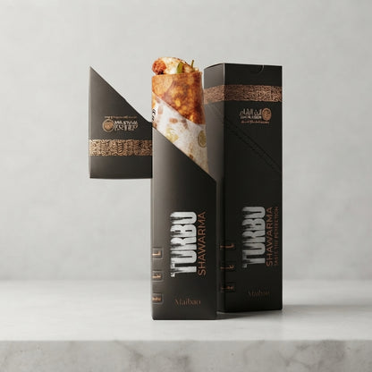 Custom Takeaway Shawarma Kebab Wrap Box with Easy-Tear Strip