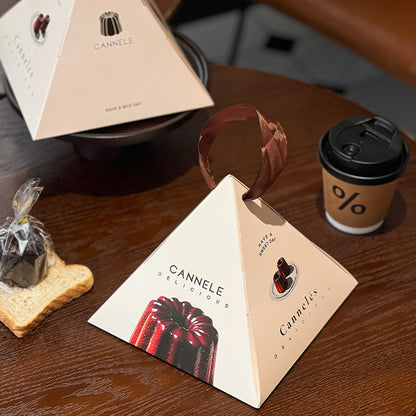 Custom Takeaway Small Pyramid Box for Bakery and Pastry