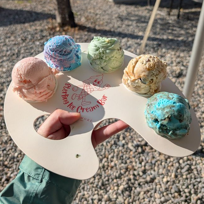 Custom Painter's Palette Ice Cream Holder Takeout Packaging for Dessert