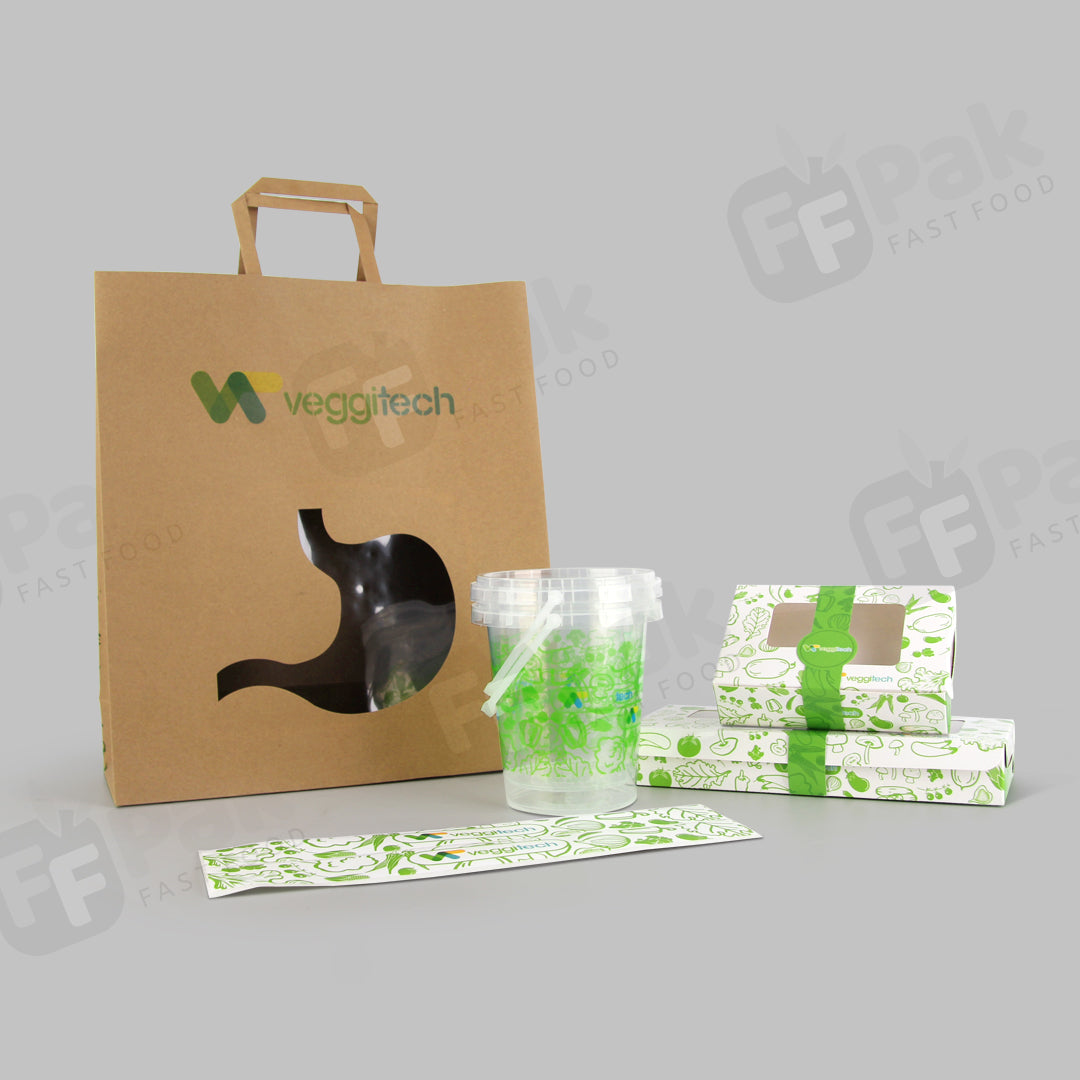 Customize Branded Green Light Food Packaging Solution - Fastfoodpak
