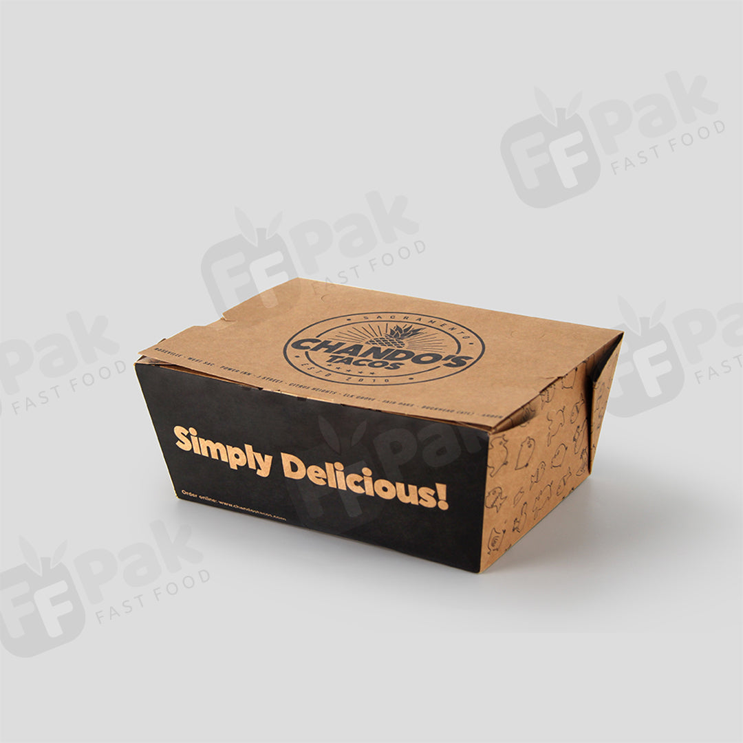 Customized Kraft Paper Food Box Salad Fruit Paper Container Disposable Food Packing Box - Fastfoodpak