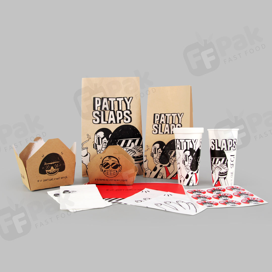 Customize Branded Patty Slaps Buger Series Packaging Solution - Fastfoodpak