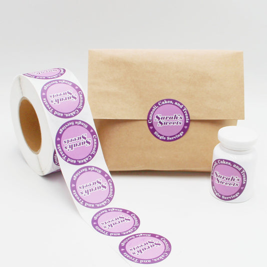 Customize Label Stickers Oval Waterproof Labels for Jars Waterproof Fruit Can Stickers Packaging Labels Fast Food Sticker - Fastfoodpak