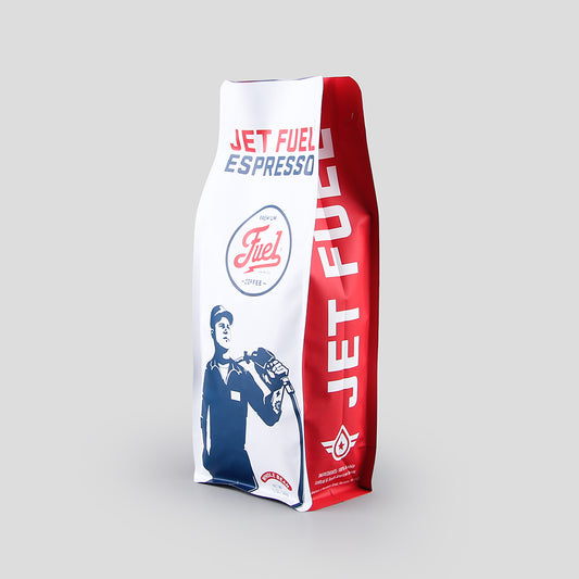 Customized 250g 500g 1kg Stand Up Food Bag Aluminum Foil Flat Bottom Coffee Bags with Valve and Zipper - Fastfoodpak