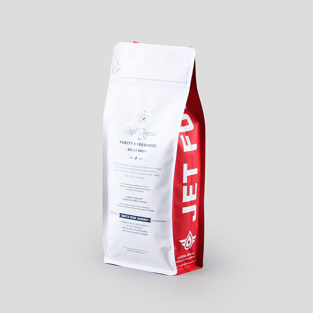 Customized 250g 500g 1kg Stand Up Food Bag Aluminum Foil Flat Bottom Coffee Bags with Valve and Zipper - Fastfoodpak