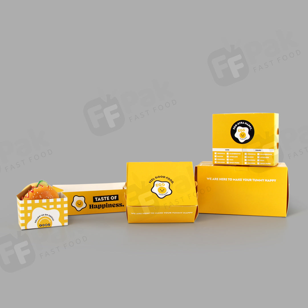 Customized Branded Egg Toast Series Packaging Solution - Fastfoodpak
