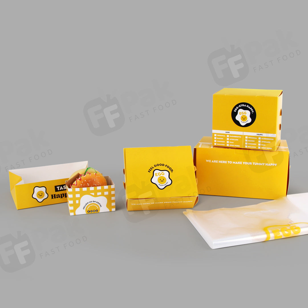 Customized Branded Egg Toast Series Packaging Solution - Fastfoodpak