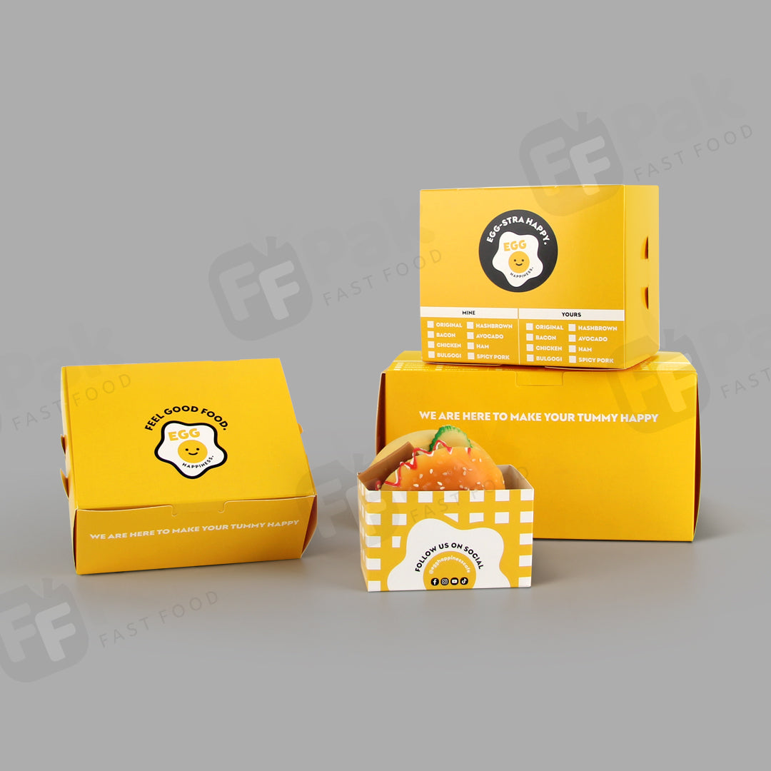 Customized Branded Egg Toast Series Packaging Solution - Fastfoodpak