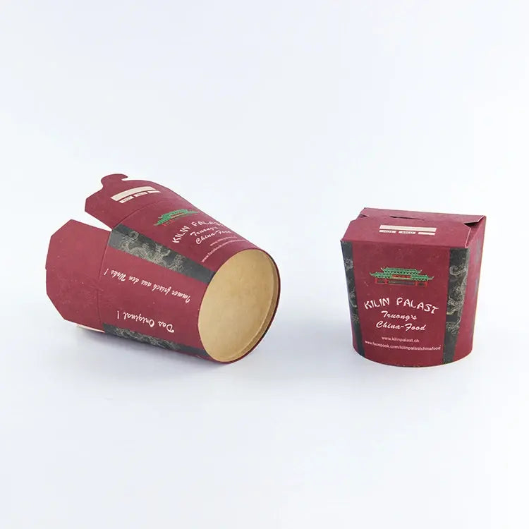 Customized Disposable Kraft Paper Lunch Pasta Rice Food Chinese Noodle Takeaway Kebab Doner Box - Fastfoodpak