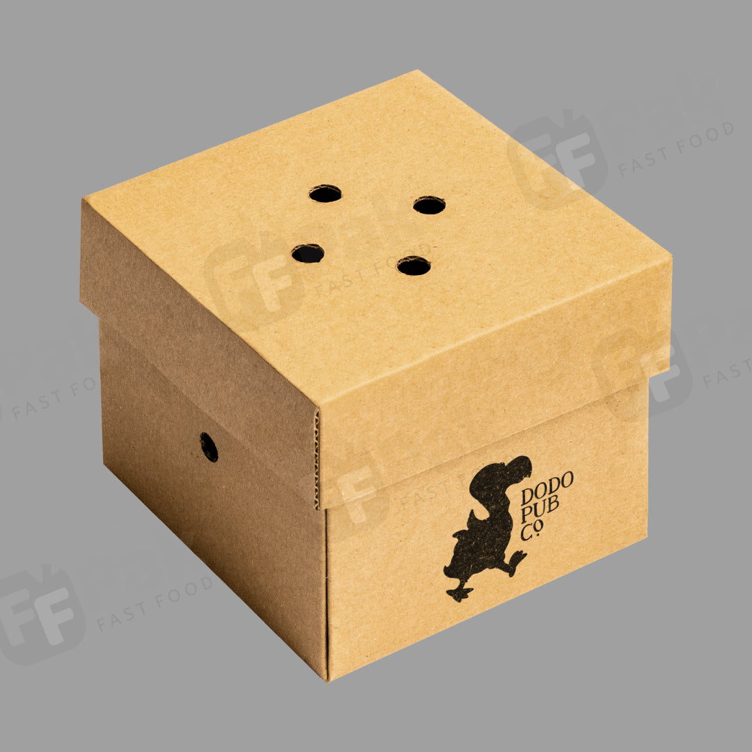 Customized Foldable Clamshell Fast Food Take Away Kraft Packing Burger Box - Fastfoodpak