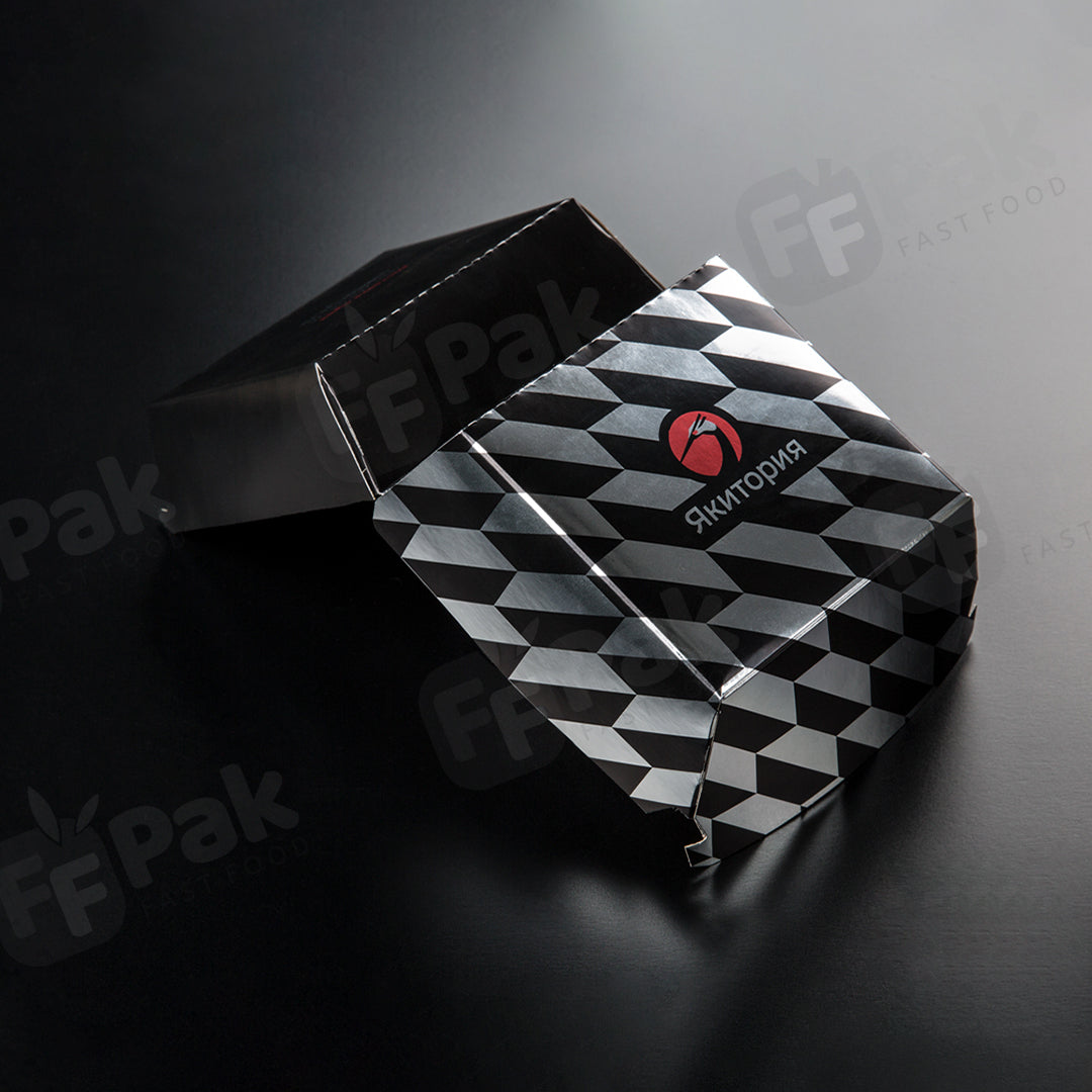 Customized Printing Aluminum Foil Coated Metallized Burger Packing Box - Fastfoodpak