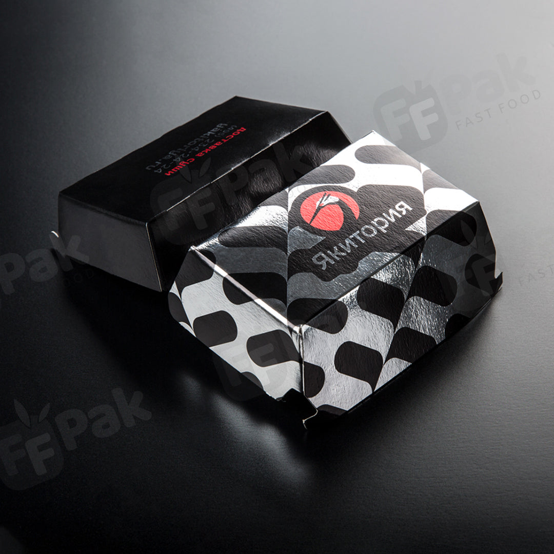 Customized Printing Aluminum Foil Coated Metallized Burger Packing Box - Fastfoodpak