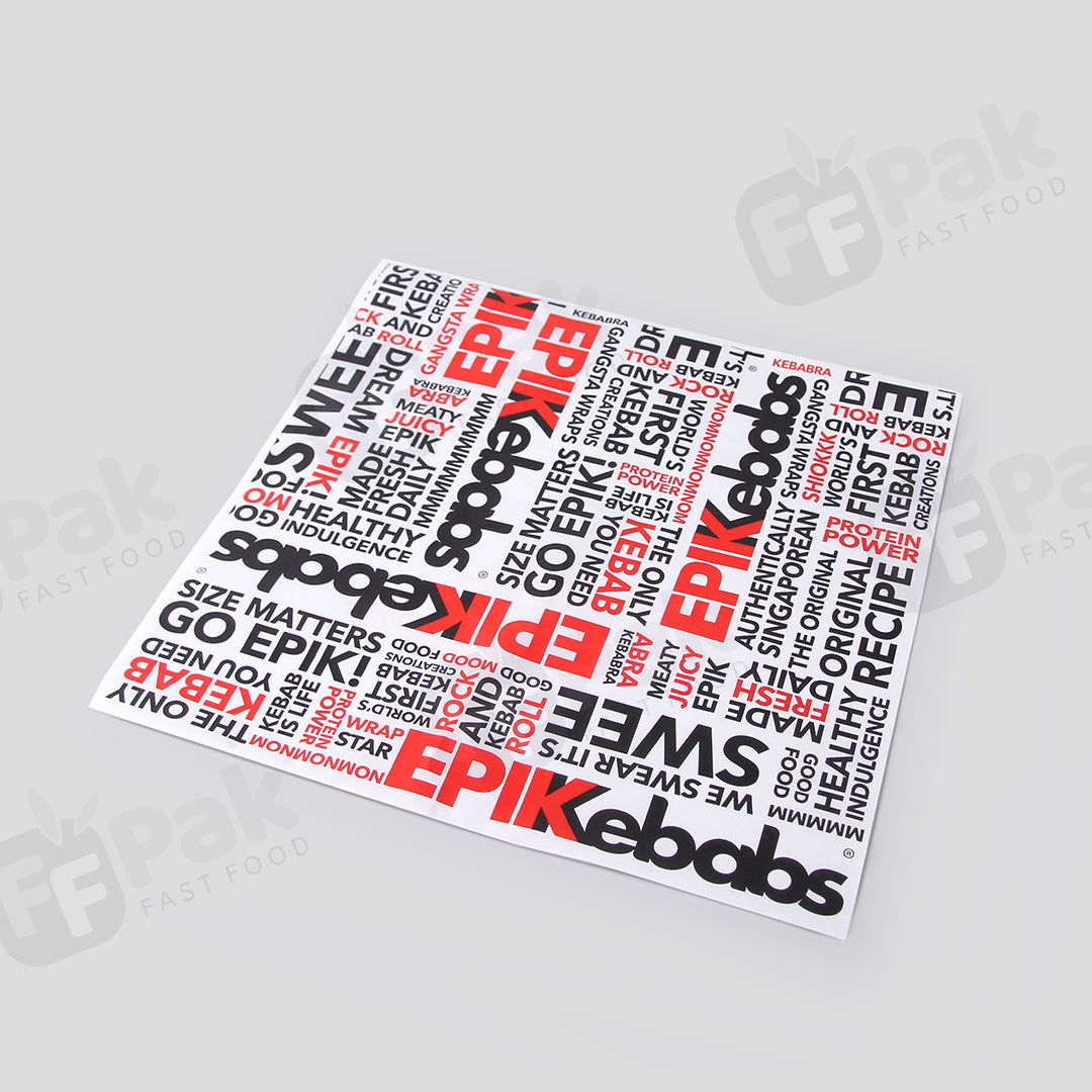 Customized Takeaway Kebab Packaging Solution with Custom Logo Designed for Shawarma Kebabs - Fastfoodpak