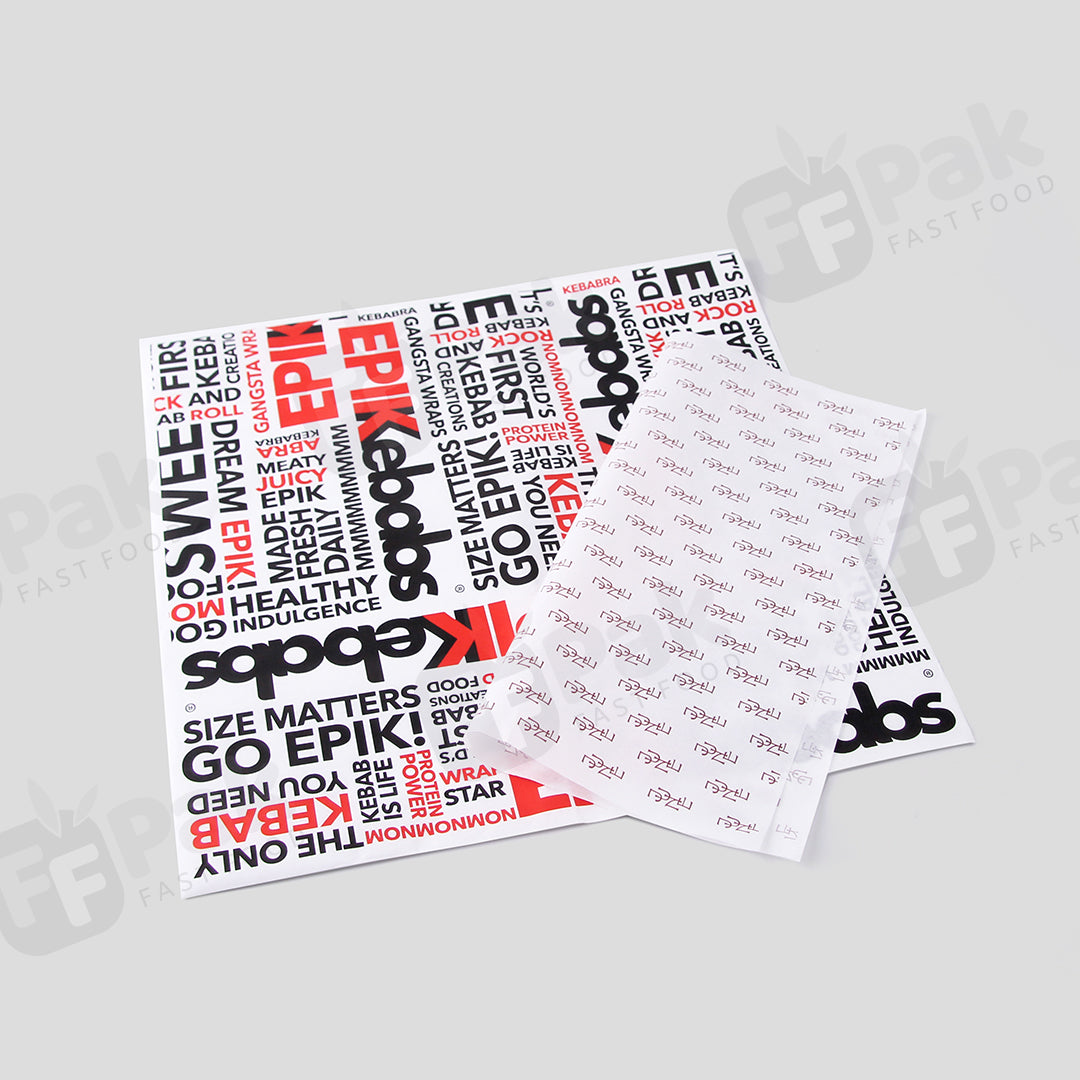 Customized Takeaway Kebab Packaging Solution with Custom Logo Designed for Shawarma Kebabs - Fastfoodpak
