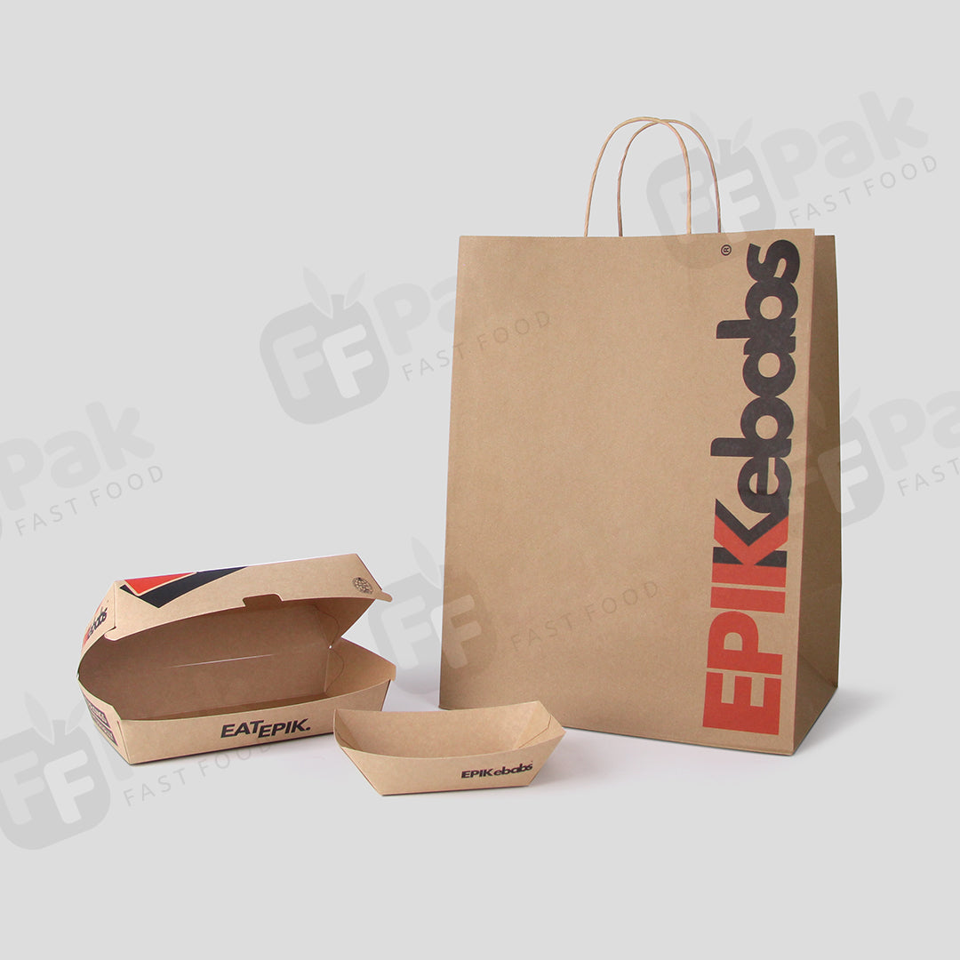 Customized Takeaway Kebab Packaging Solution with Custom Logo Designed for Shawarma Kebabs - Fastfoodpak