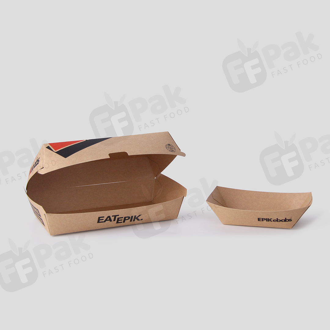 Customized Takeaway Kebab Packaging Solution with Custom Logo Designed for Shawarma Kebabs - Fastfoodpak