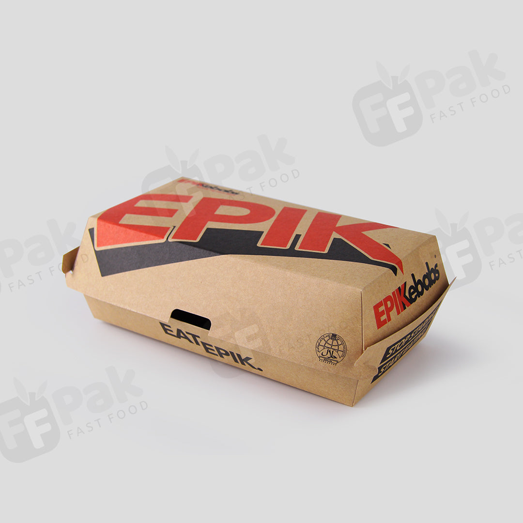 Customized Takeaway Kebab Packaging Solution with Custom Logo Designed for Shawarma Kebabs - Fastfoodpak