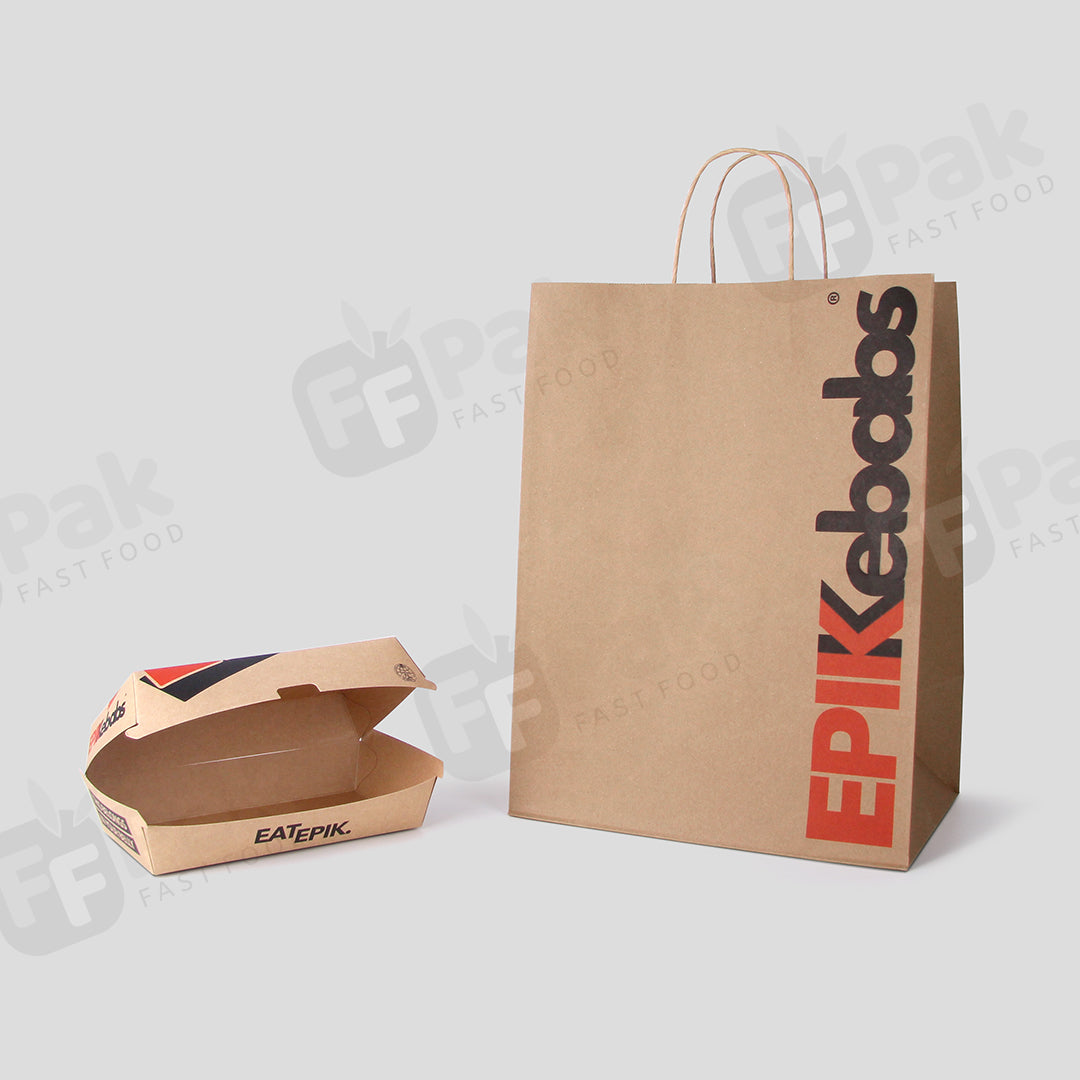 Customized Takeaway Kebab Packaging Solution with Custom Logo Designed for Shawarma Kebabs - Fastfoodpak