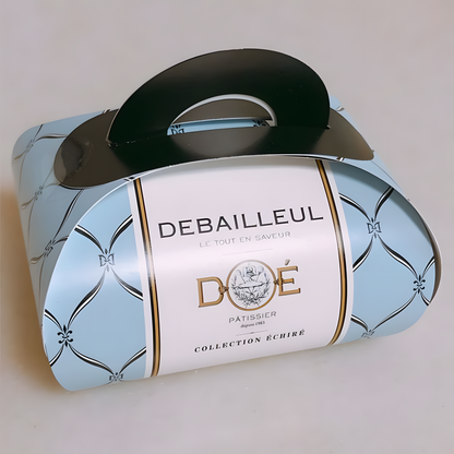 Customized Printed Takeout Divided Pastry Bakery Box with Built-In Handle