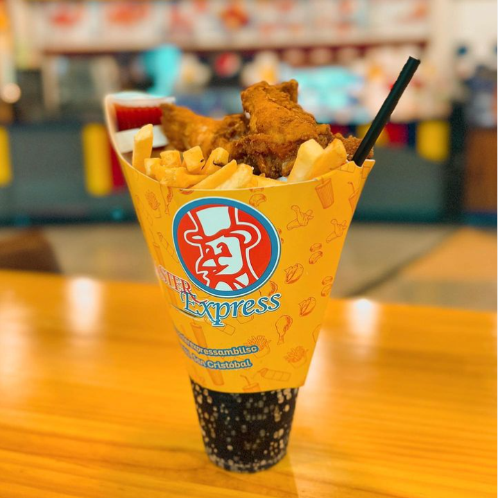 Disposable Kraft Fast Food Packaging Waffle Paper Cone Holders French Fries Popcorn Cups - Fastfoodpak