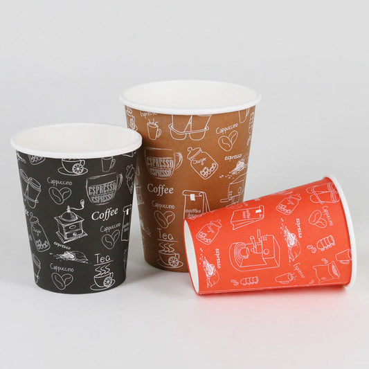 Disposable White Single Wall Biodegradable PLA Eco-friendly Paper Coffee Cups Disposable Paper Cup - Fastfoodpak