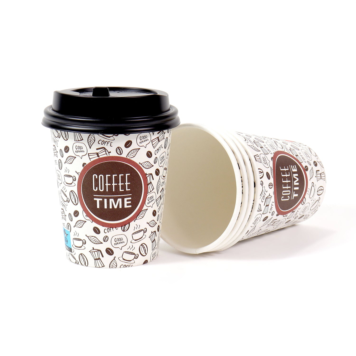 Disposable White Single Wall Biodegradable PLA Eco-friendly Paper Coffee Cups Disposable Paper Cup - Fastfoodpak