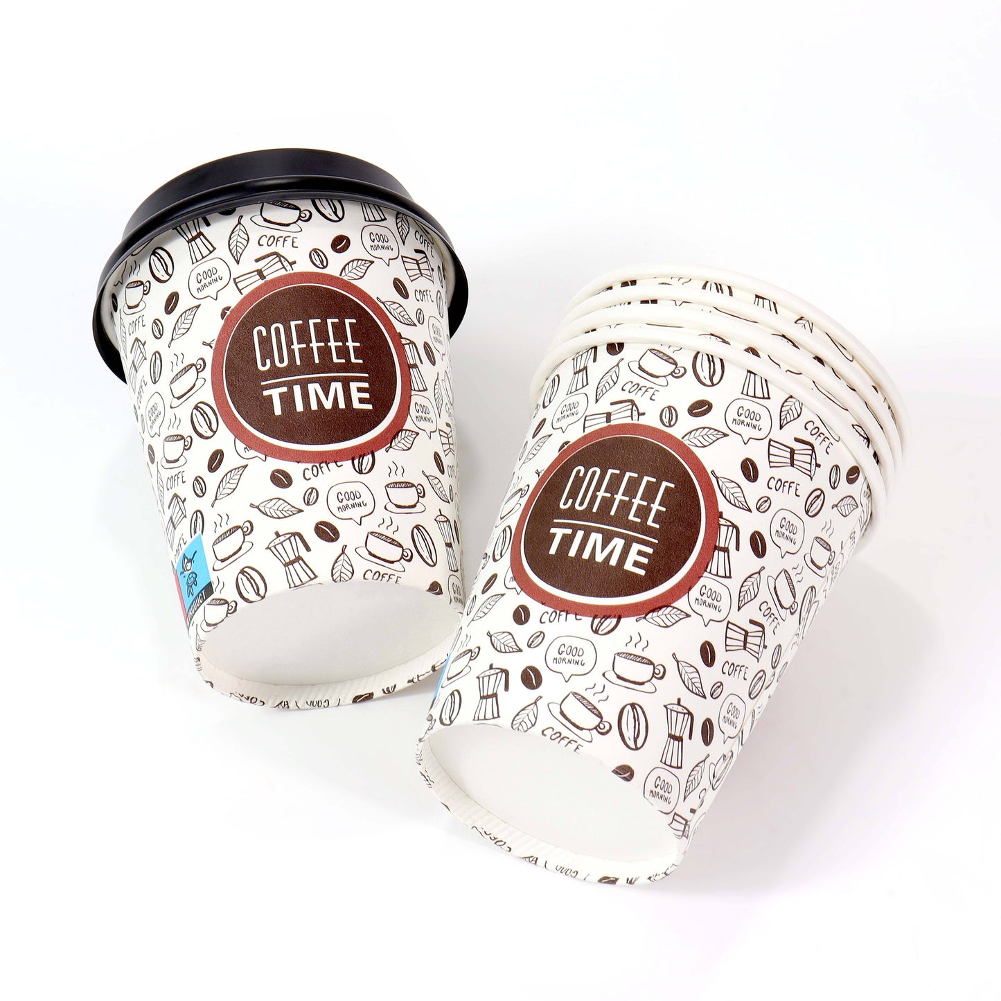 Disposable White Single Wall Biodegradable PLA Eco-friendly Paper Coffee Cups Disposable Paper Cup - Fastfoodpak